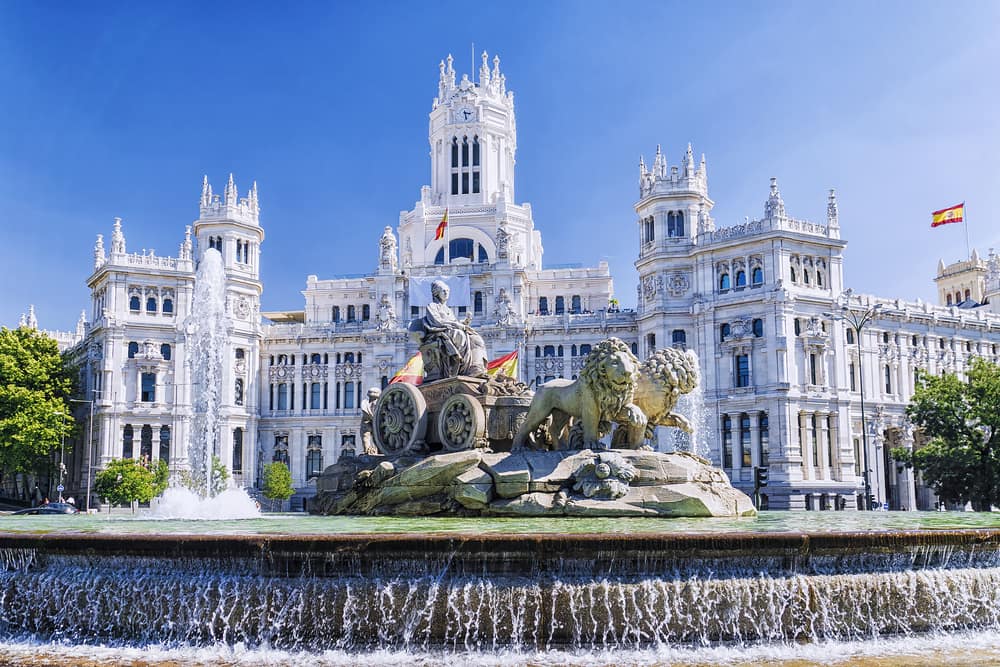 Cibeles springvandet - Madrid i Spanien