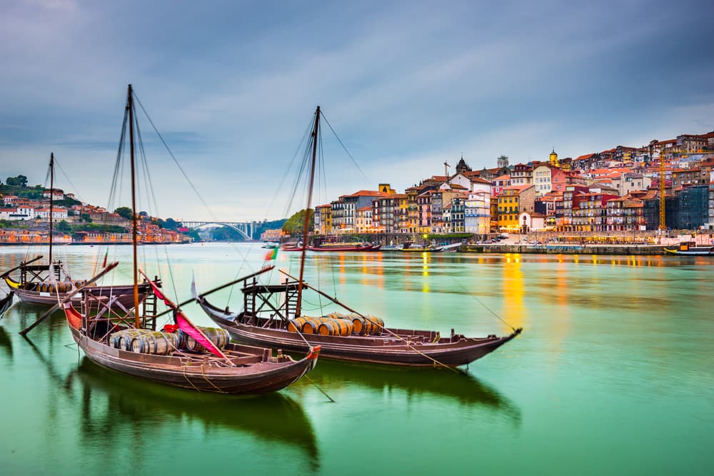 Douro floden i Porto - Portugal