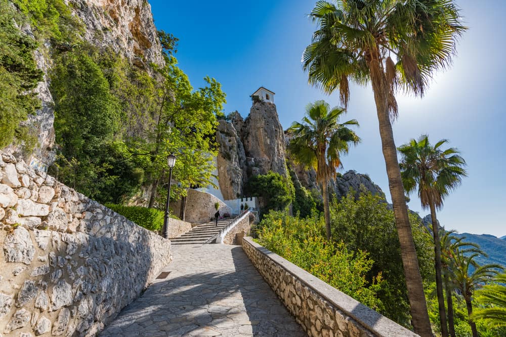 Guadalest slottet - Alicante i Spanien