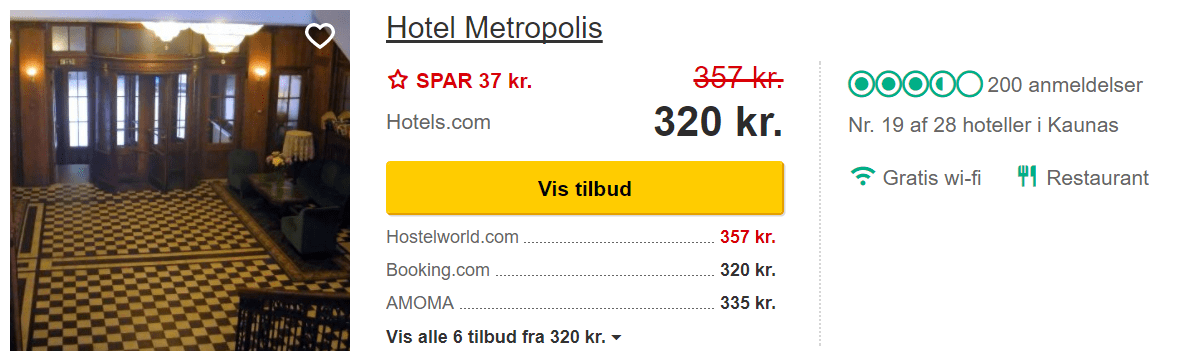 Hotel Metropolis - Kaunas i Litauen