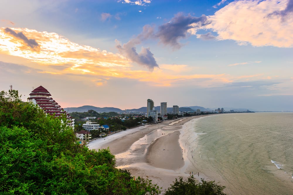 Solnedgang i Hua Hin - Thailand