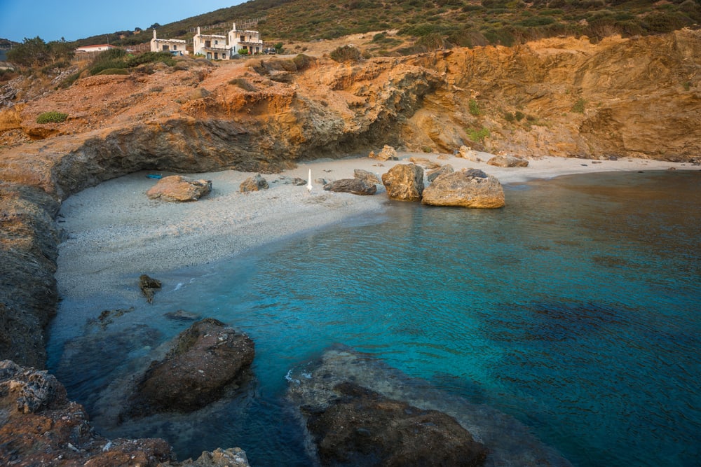 Zastani stranden - Evia i Grækenland