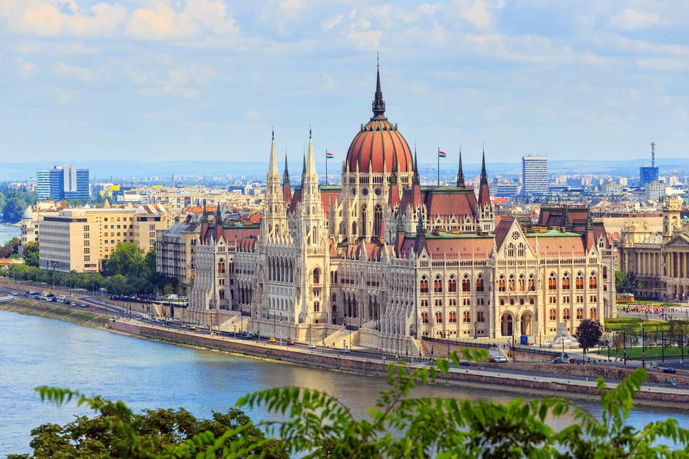 Det ungarnske parlament - Budapest i Ungarn