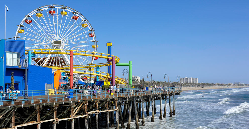 Santa Monica Pier - Los Angeles i Californien