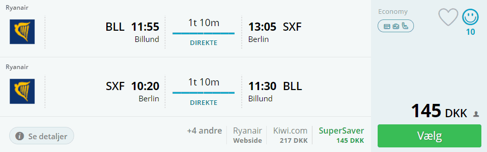 Billige flybilletter til Berlin