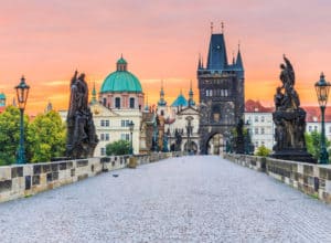 Karlsbroen - Prag i Tjekkiet