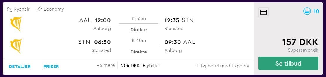 Billige fly til London