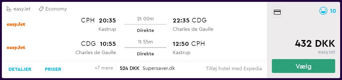 Billige flybilletter til Paris i efteråret