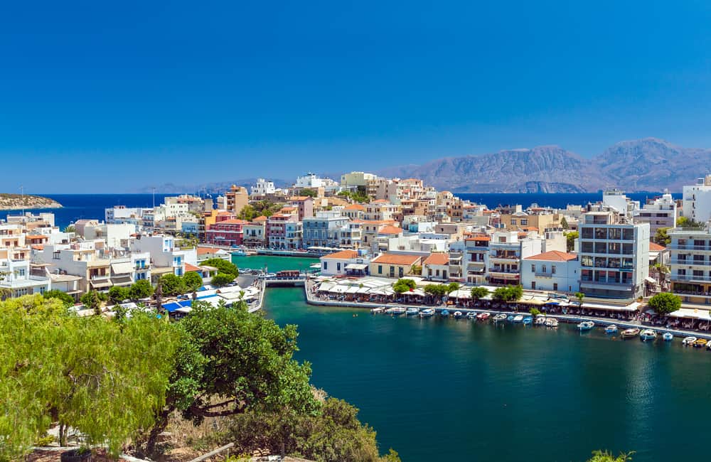 Udsigt over Agios Nikolaos på Kreta
