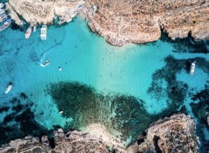 Blue Lagoon på øen Comino - Malta