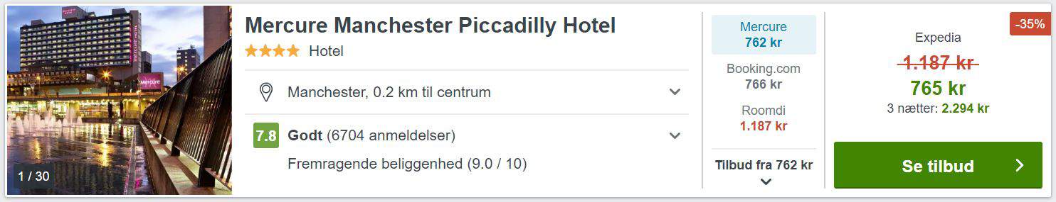 Mercure Manchester Piccadilly Hotel