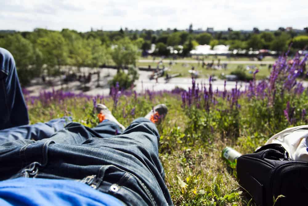 Afslapning i Mauerpark
