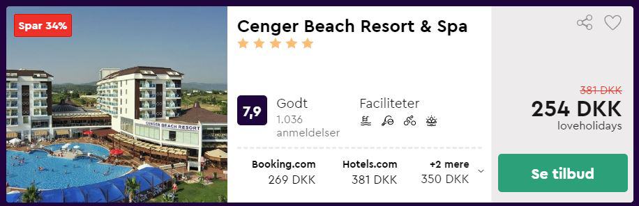 Cenger Beach Resort & Spa - Antalya i Tyrkiet