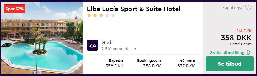 Elba Lucia Sport & Suite Hotel - Fuerteventura i Spanien