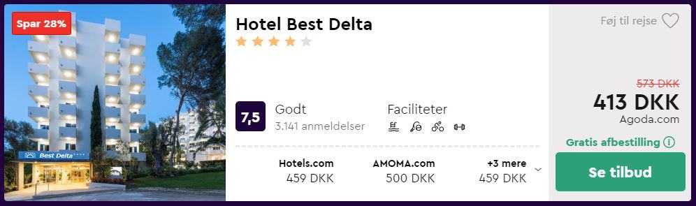 Hotel Best Delta - Mallorca i Spanien