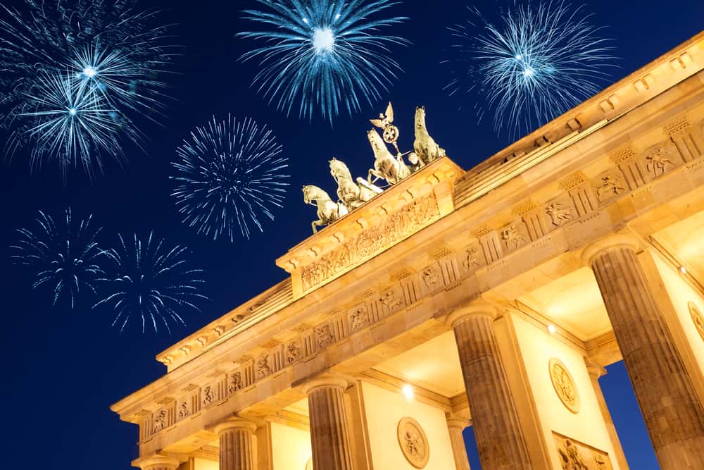 Nytår i Berlin - Brandenburger Tor