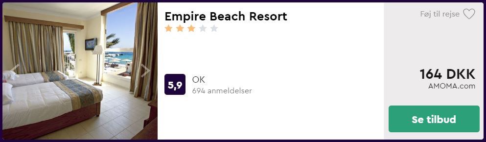 Empire Beach Resort - Hurghada i Egypten