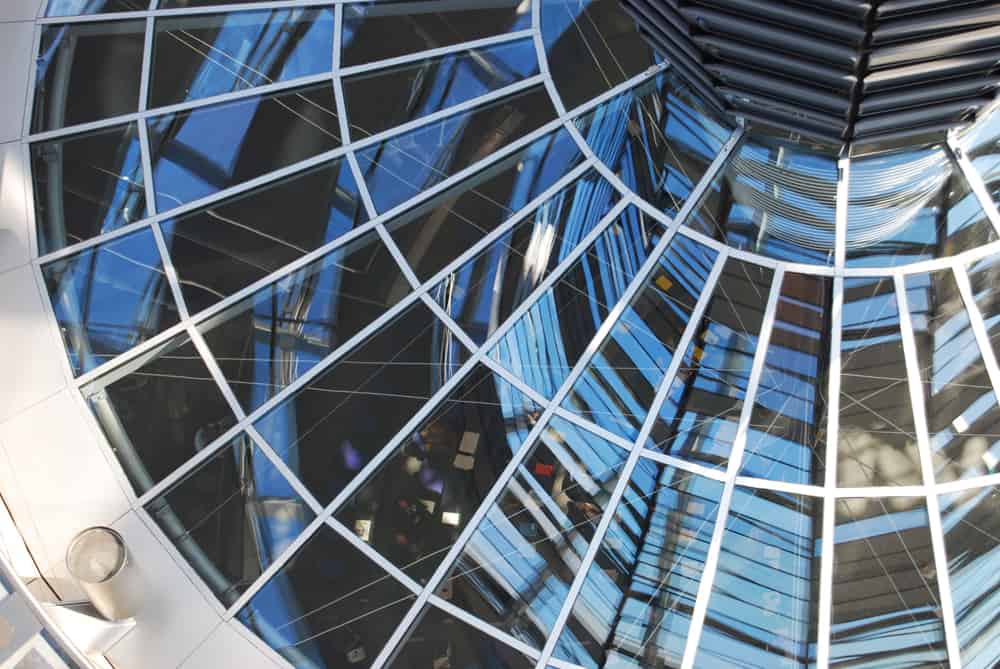 Glaskuplen i Rigsdagsbygningen i Berlin