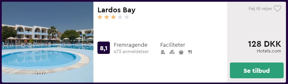 Lardos Bay - Rhodos i Grækenland