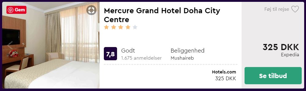 Mercure Grand Hotel Doha City Centre
