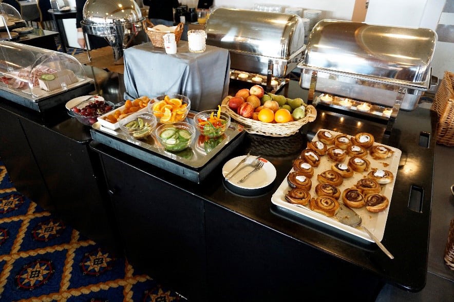 Morgenbuffet på Hotel Marina
