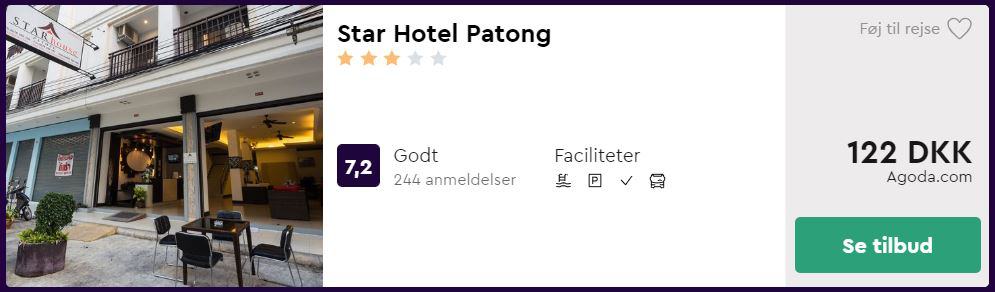 Star Hotel Patong - Phuket i Thailand