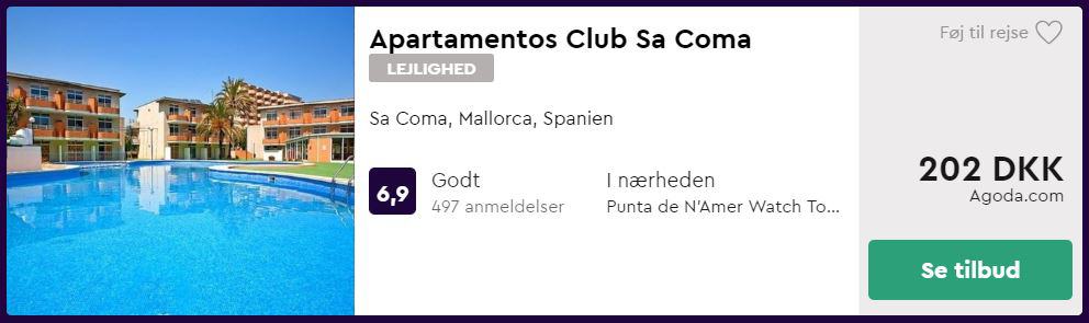 Apartamentos Club Sa Coma - Mallorca i Spanien