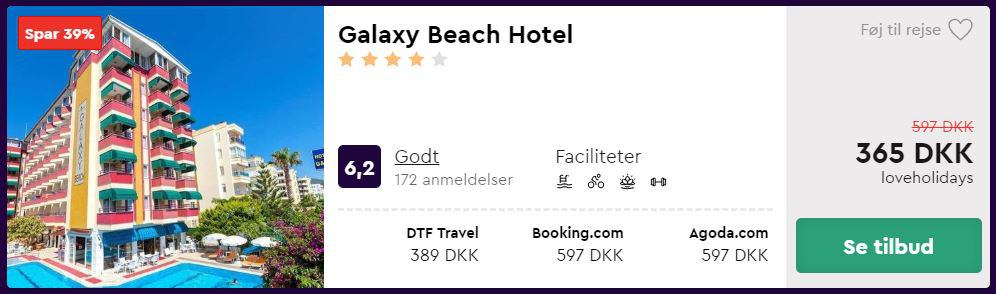 Galaxy Beach Hotel - Alanya i Tyrkiet