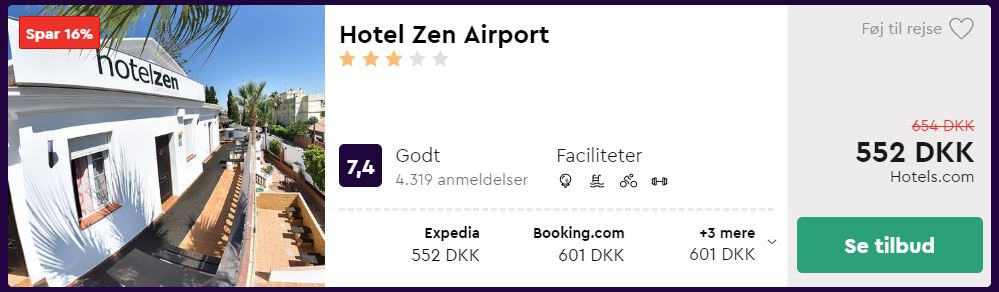 Hotel Zen Airport - Malaga i Spanien