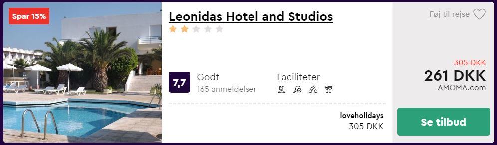 Leonida Hotel and Studios - Kos i Grækenland