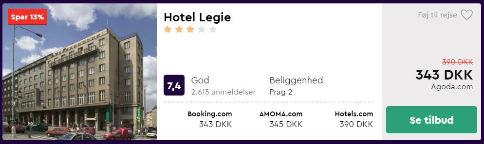 Hotel Legie - Prag i Tjekkiet