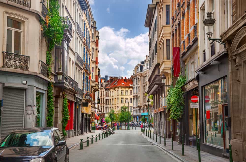 Gadebillede - Bruxelles i Belgien