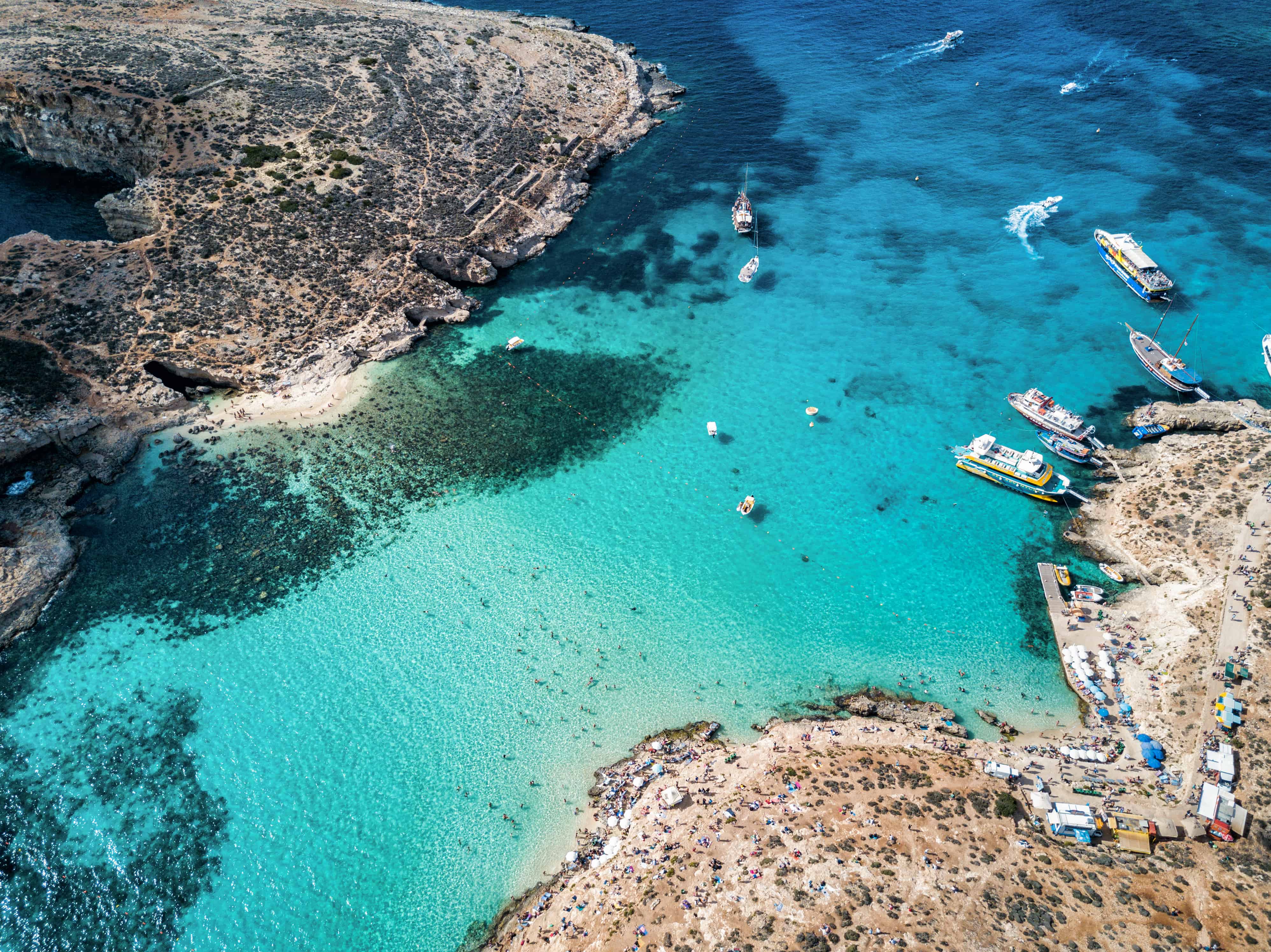Den Blå Lagune - Comino Island på Malta